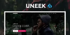 Uneek - Clean Blog/Portfolio Drupal 8 Theme