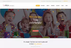 Unica - Event Planning Agency Theme WP Theme
