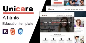 Unicare – Education Responsive HTML5 Template