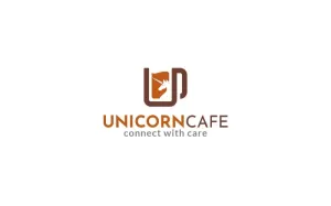 Unicorn Cafe Logo Design Template