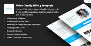 Union Charity Responsive HTML5 Template