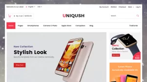 Uniqush HTML - clean, electronics store, modern, retail - Themes ...