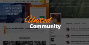 UnitedCommunity - BuddyPress Membership Theme