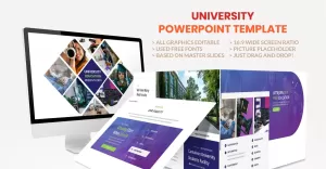 University - Education College PowerPoint template
