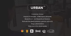 Urban - Responsive Admin Template + Customizer Access
