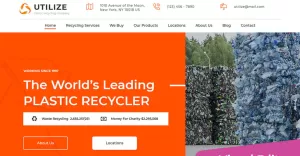 Utilize - Plastic Recycling Moto CMS 3 Template