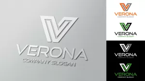 V - Letter Logo Template - Logos & Graphics