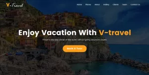 V-Travel - Travel agency Responsive Website Template