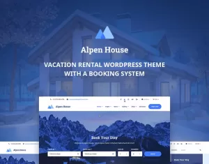 Vacation Rental Elementor WordPress Theme - Alpen House