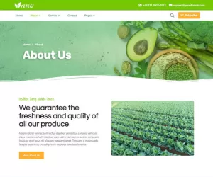 Vano - Organic Food & Agriculture Elementor Template Kit