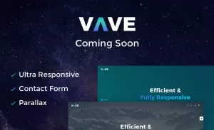VAVE - Coming Soon HTML5 Specialty Page - TemplateMonster