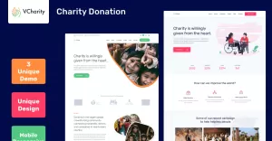 VCharity - Charity and Donation Website Template