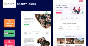 VCharity - Nonprofit Charity WordPress Theme