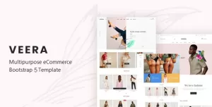 Veera - Fashion Minimal Website Template using Bootstrap 5