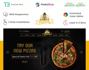 Vegova Food and Restaurant PrestaShop Theme - TemplateMonster