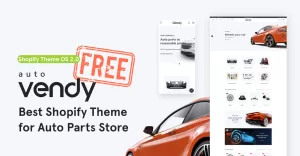 Vendy Spare Parts Store Free Theme