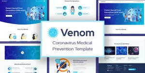 Venom - Coronavirus Medical Prevention PSD Template