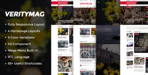 VerityMag - News and Magazine Joomla Template - Themes ...