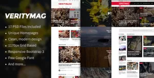 VerityMag - News & Magazine PSD Template