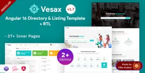 Vesax - Directory Listing Functional Angular 16 Template