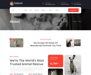 Veterna – Pet Rescue & Animal Welfare Elementor Template Kit