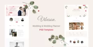 Vibeson - Wedding PSD Template