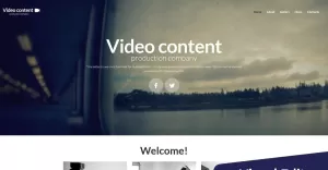 Video Content - Production Company Moto CMS 3 Template