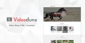 Videodune - Video Blog HTML Template