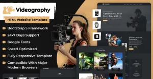 Videography HTML Website Template