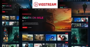 Vidstream - Movie & Tv Show Responsive Website template