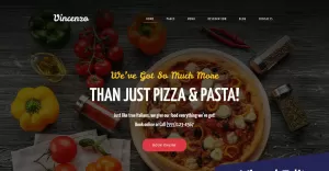 Vincenzo - Delicious Pizza Restaurant Moto CMS 3 Template