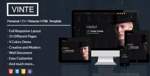Vinte - Personal / CV / Resume HTML Template