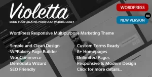 Violetta - Personal Portfolio WordPress Theme