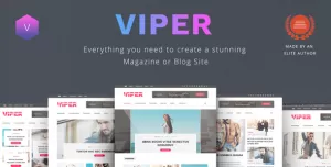Viper - Multi Purpose Newspaper / News / Magazine / Blog WordPress Theme