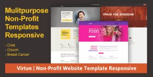 Virtue  Non-Profit Website Template Responsive