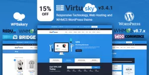 VirtuSky  Responsive Web Hosting and WHMCS WordPress Theme