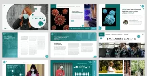Virus Corona - Medical Health PowerPoint template