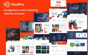 VisaPro - Immigration & Visa Consulting Website Template