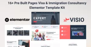 Visio – Visa & Immigration Consultancy Elementor Template Kit