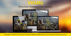 Visual - Responsive Coming Soon Page