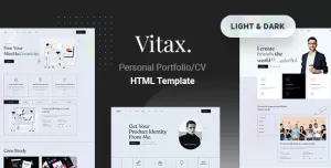 Vitax - Personal Portfolio/CV HTML Template