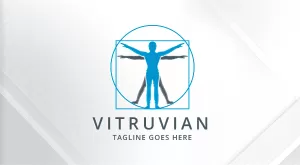 Vitruvian - Man Logo - Logos & Graphics