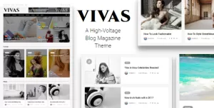 VIVAS Blog Magazine Newspaper WordPress Theme with Visual Composer