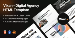 Vixan - Digital Agency Portfolio HTML Template