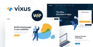 Vixus  Startup & Mobile App WordPress Landing Page Theme