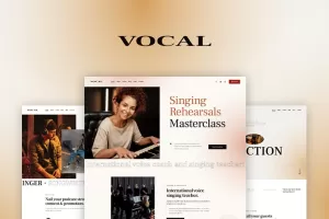 Vocal - Singing & Voice Artist WordPress Theme