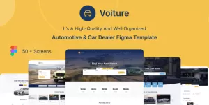 Voiture - Automotive & Car Dealer Figma Template