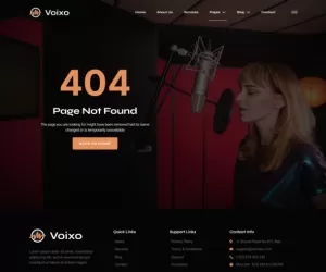 Voixo - Voice Over Talent & Agency Elementor Template Kit