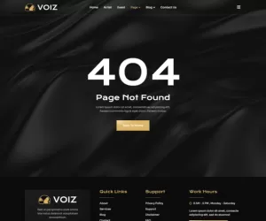 Voiz – Music Management Agency Elementor Template Kit