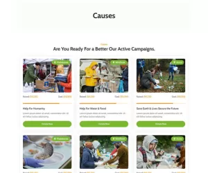 Volence - Fundraising Charity Elementor Template Kit